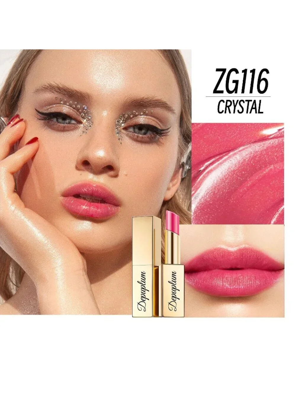 Women's ZG116BBCrystal Reviver Moisture Lip Gloss Creamy Tinted Lip Balm